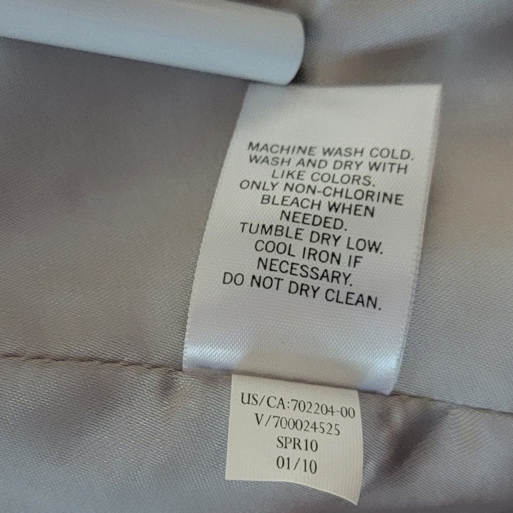 Womens Hip Length Trench Coat Diamond Pattern Banana Republic Size M - Picture 12 of 12